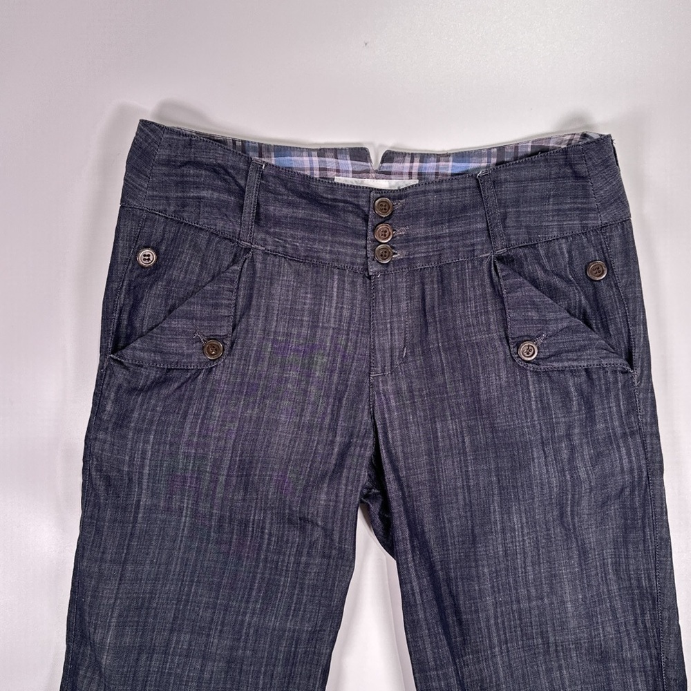 Stewart Brown Women Wide Leg Culotte Capri Organic Cotton Pants 2 - Picture 3 of 12